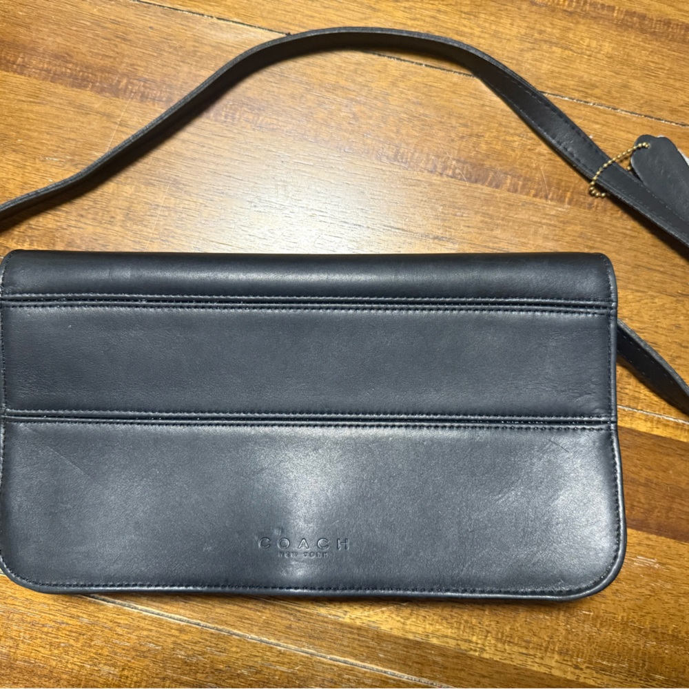 Vintage Coach Black Tribeca - Convertible Clutch & Shoulder Bag